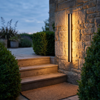 Nero lighting garden steps at dusk