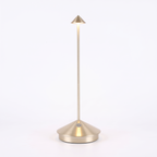 Lumia cordless table lamp in champagne gold