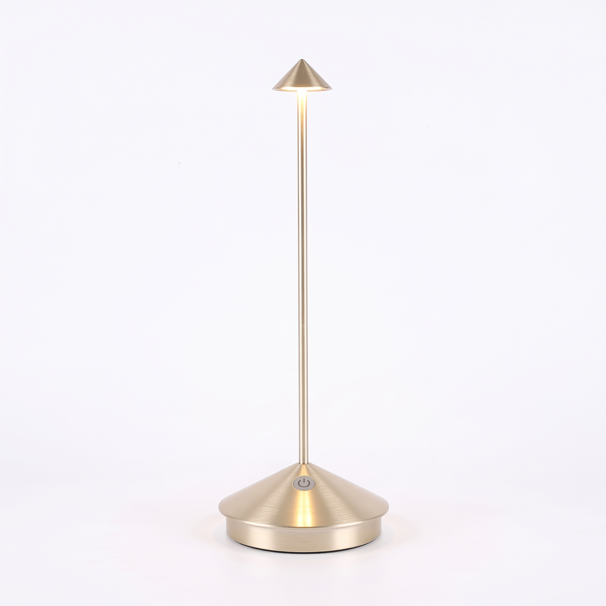 Lumia cordless table lamp in champagne gold