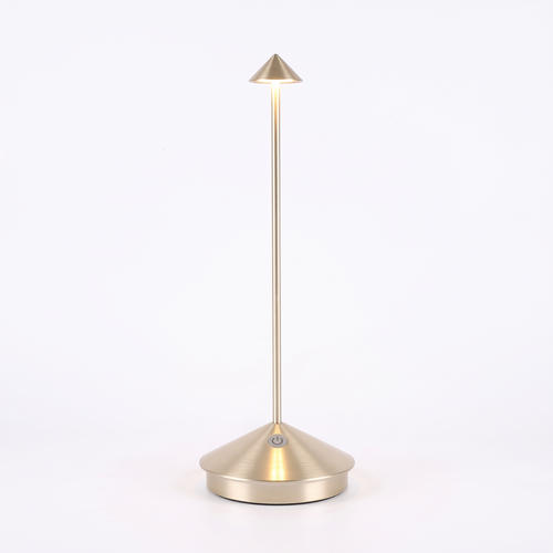 Lumia cordless table lamp in champagne gold