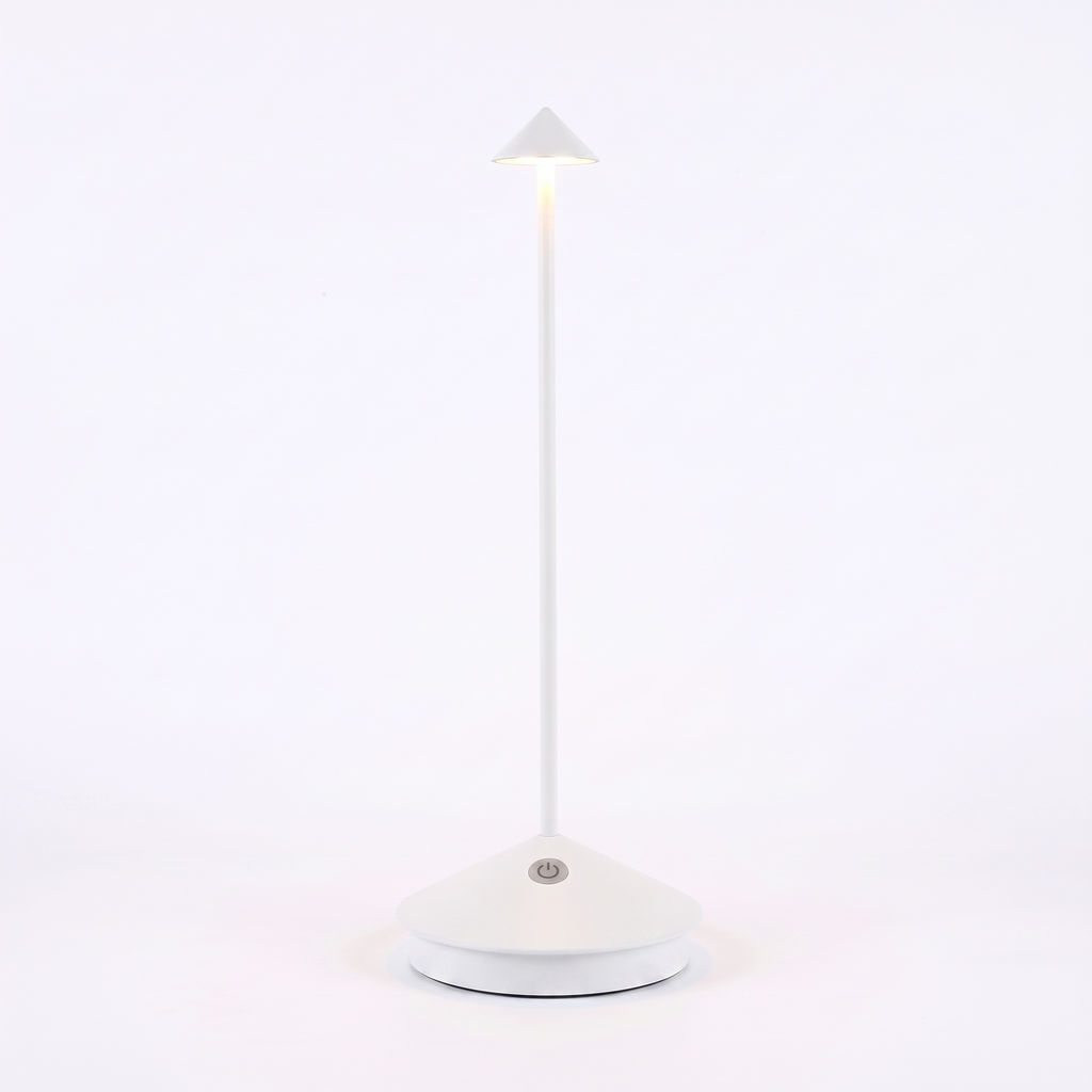 Lumia cordless table lamp in matte white