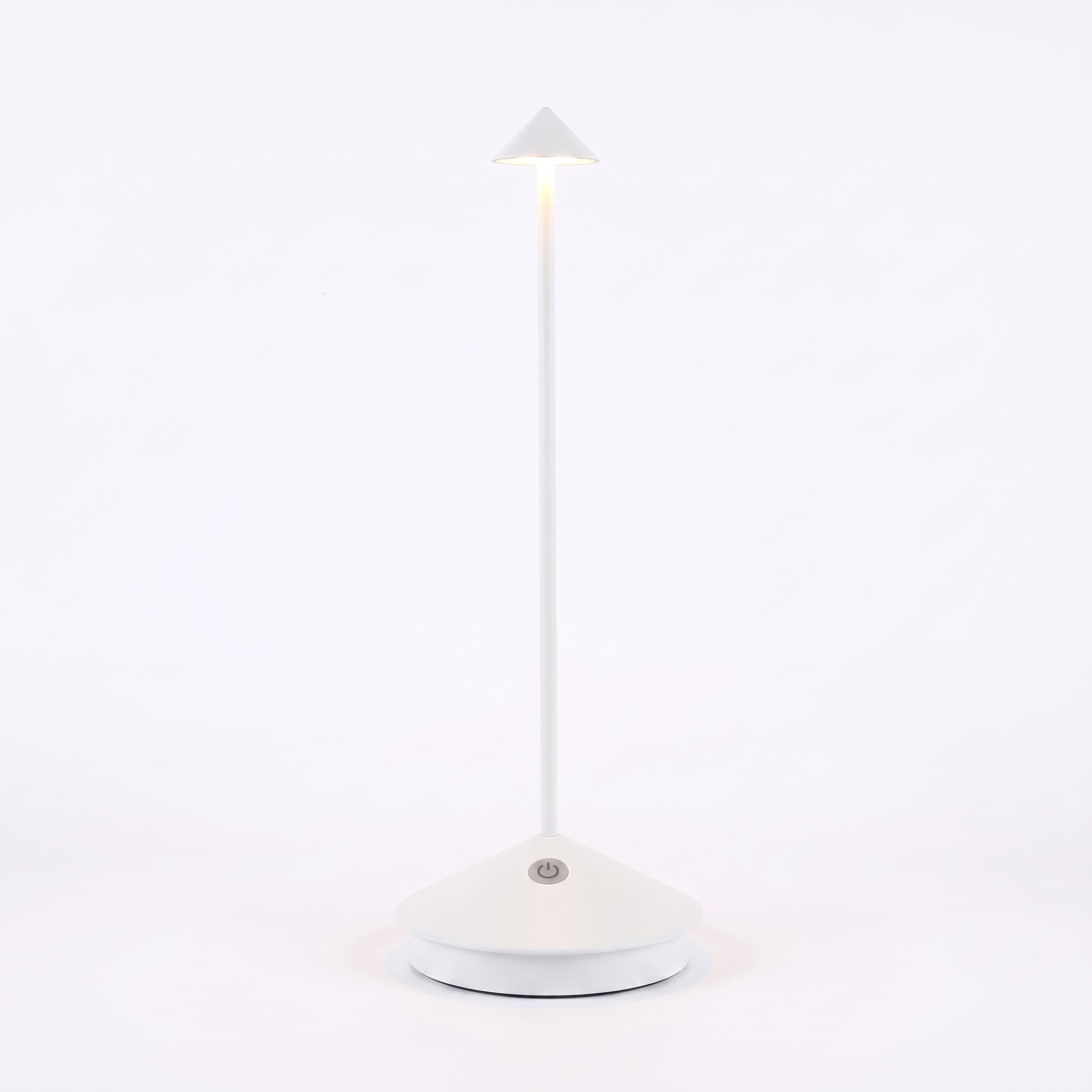 Lumia cordless table lamp in matte white